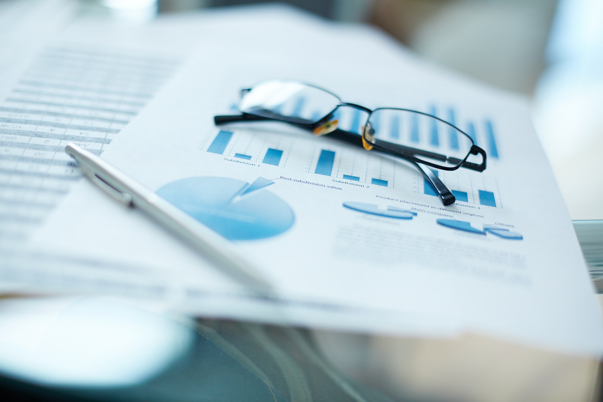 Eyeglasses and document